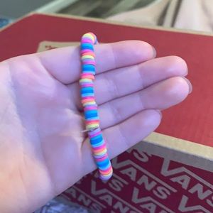 It’s a clay bead bracelets